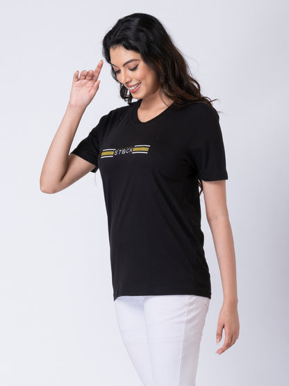 Khoaai Black Unisex Graphic Tee