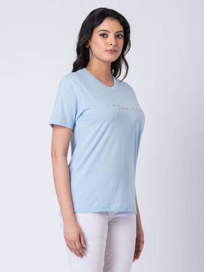 Khoaai Sky Blue Unisex Graphic Tee