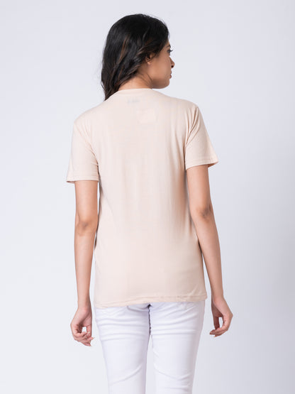 Khoaai Cream Beige Unisex Graphic Tee