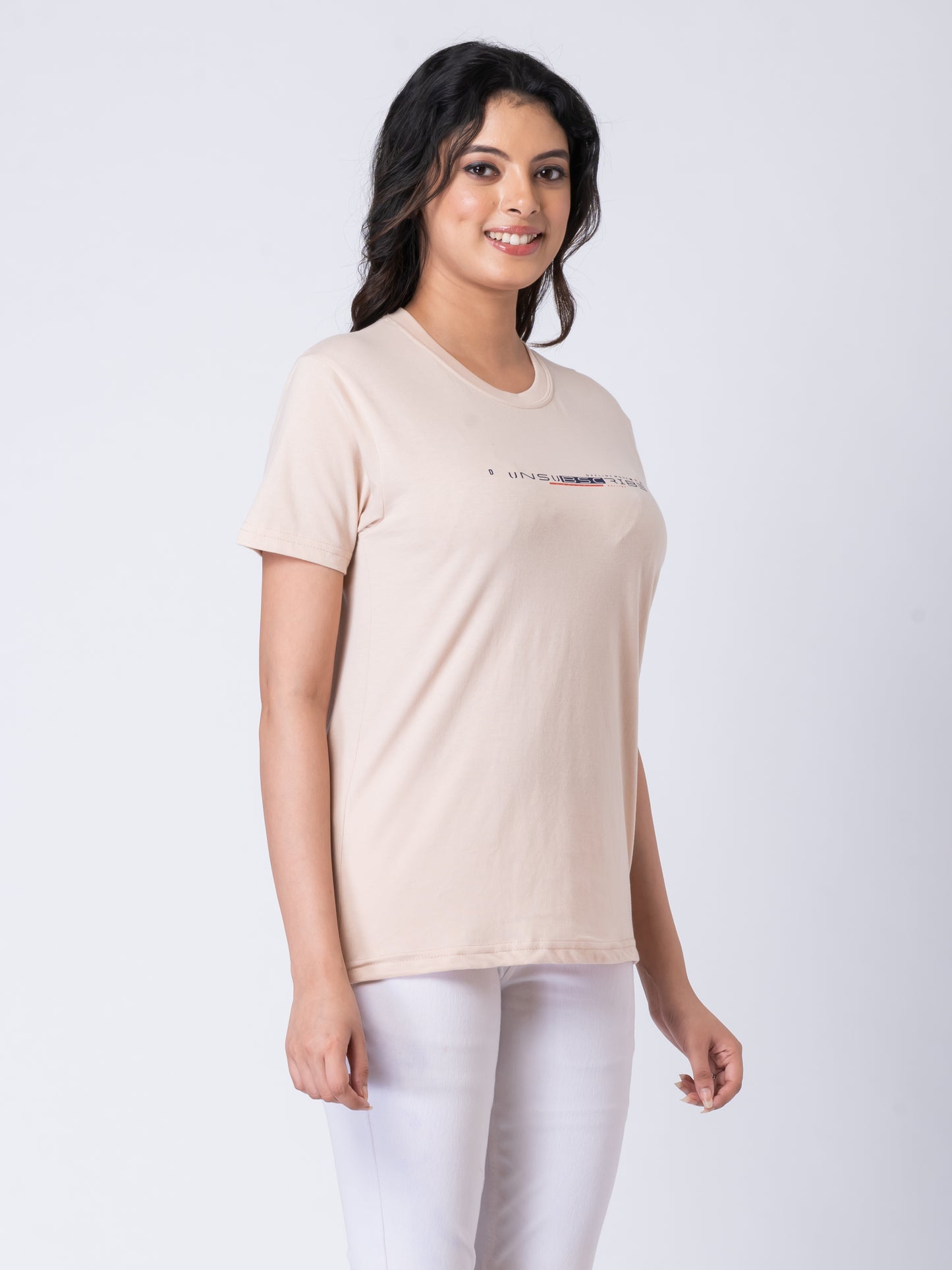 Khoaai Cream Beige Unisex Graphic Tee