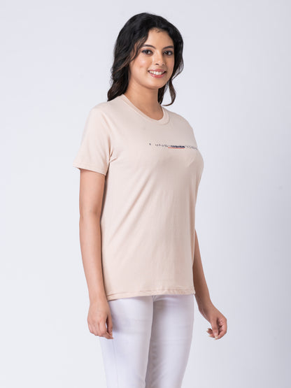 Khoaai Cream Beige Unisex Graphic Tee