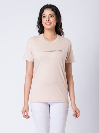 Khoaai Cream Beige Unisex Graphic Tee