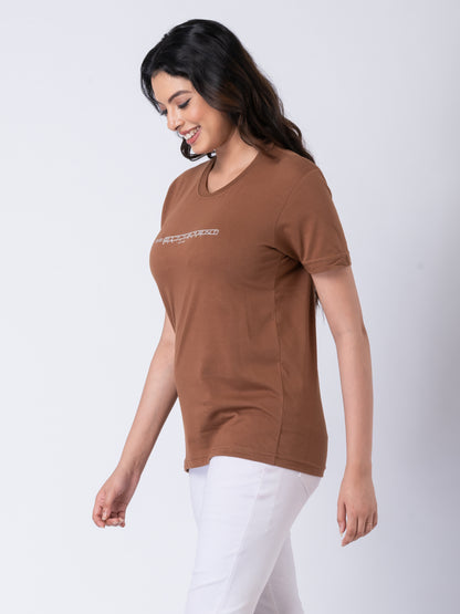 Khoaai Earthy Brown Unisex Graphic Tee