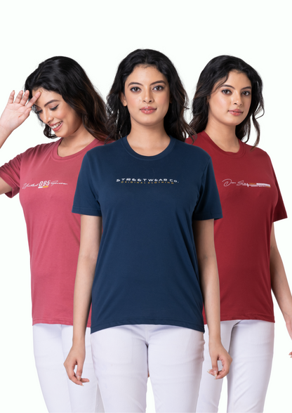 Khoaai Pack of 3 Unisex T-Shirts