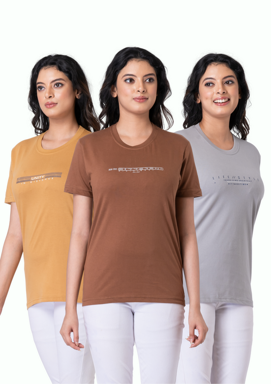 Urban Essentials Pack of 3 Unisex T-Shirts