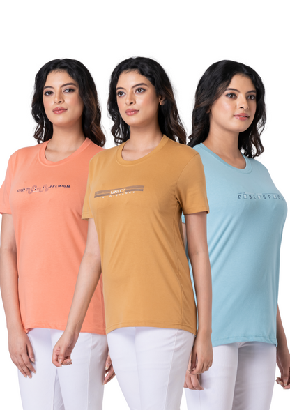 Khoaai Pack of 3 comfy T-shirts