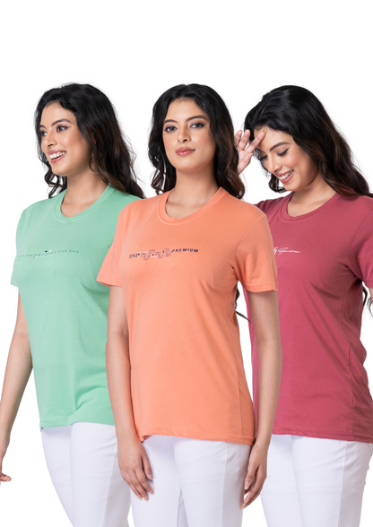 Khoaai Pack of 3 comfy T-shirts