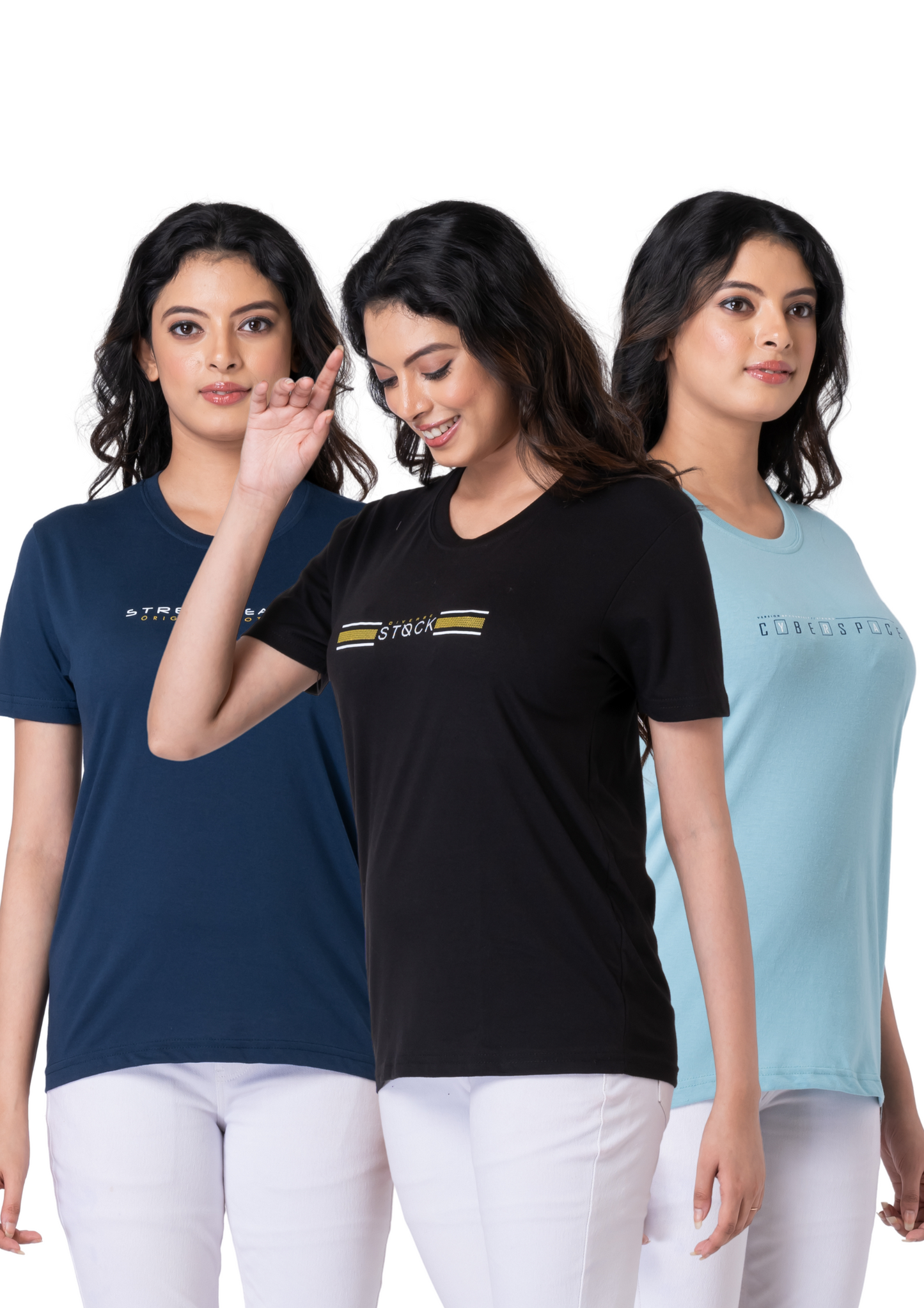 Khoaai Pack of 3 comfy T-shirts