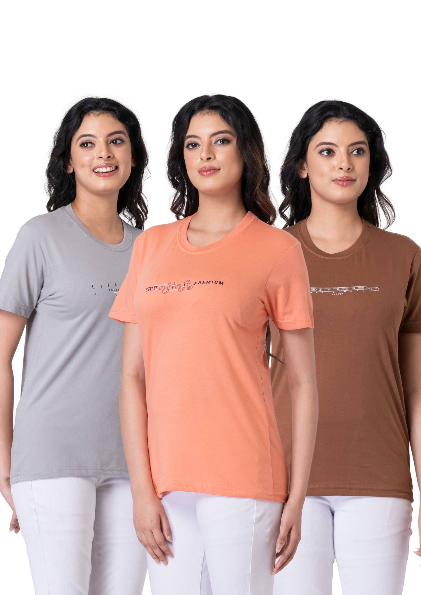 Khoaai Pack of 3 comfy T-shirts