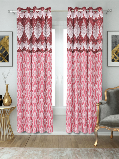 Stylish Room Darkening Curtains for Door and Window -(Amber).