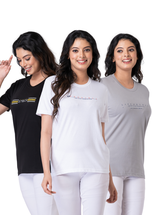 Khoaai Pack of 3 comfy tops