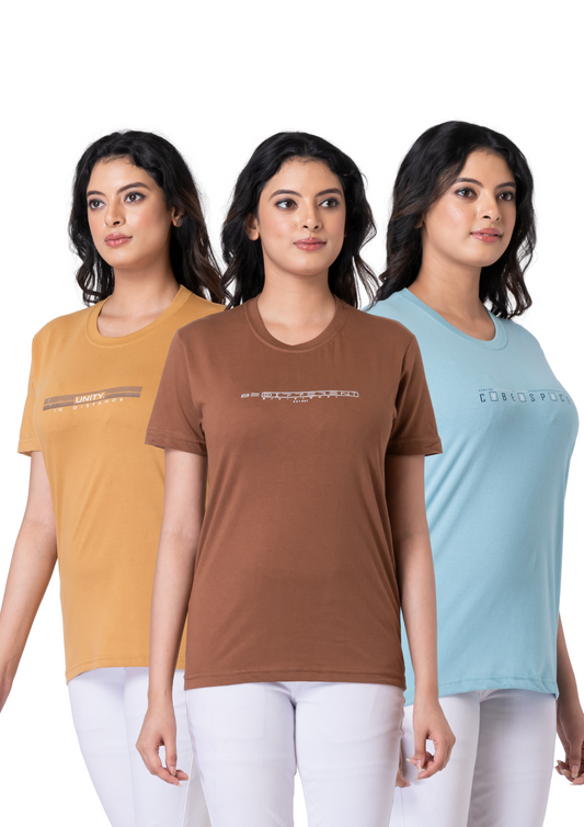 Khoaai Pack of 3 comfy T-shirts