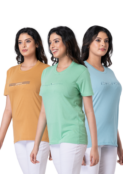 Khoaai Pack of 3 comfy T-shirts