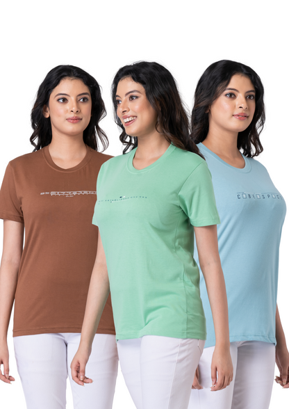 Khoaai Pack of 3 comfy T-shirts