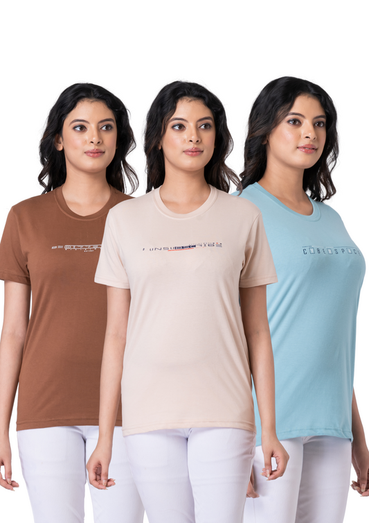 Khoaai Pack of 3 comfy T-shirts