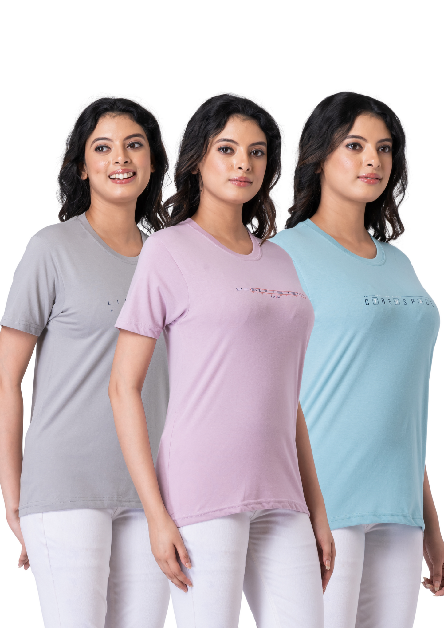 Khoaai Pack of 3 comfy T-shirts