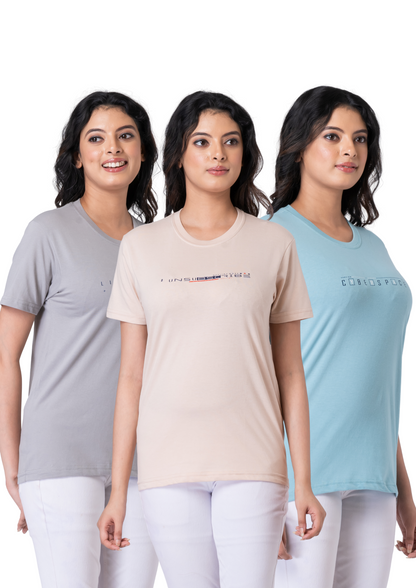 Khoaai Pack of 3 comfy T-shirts