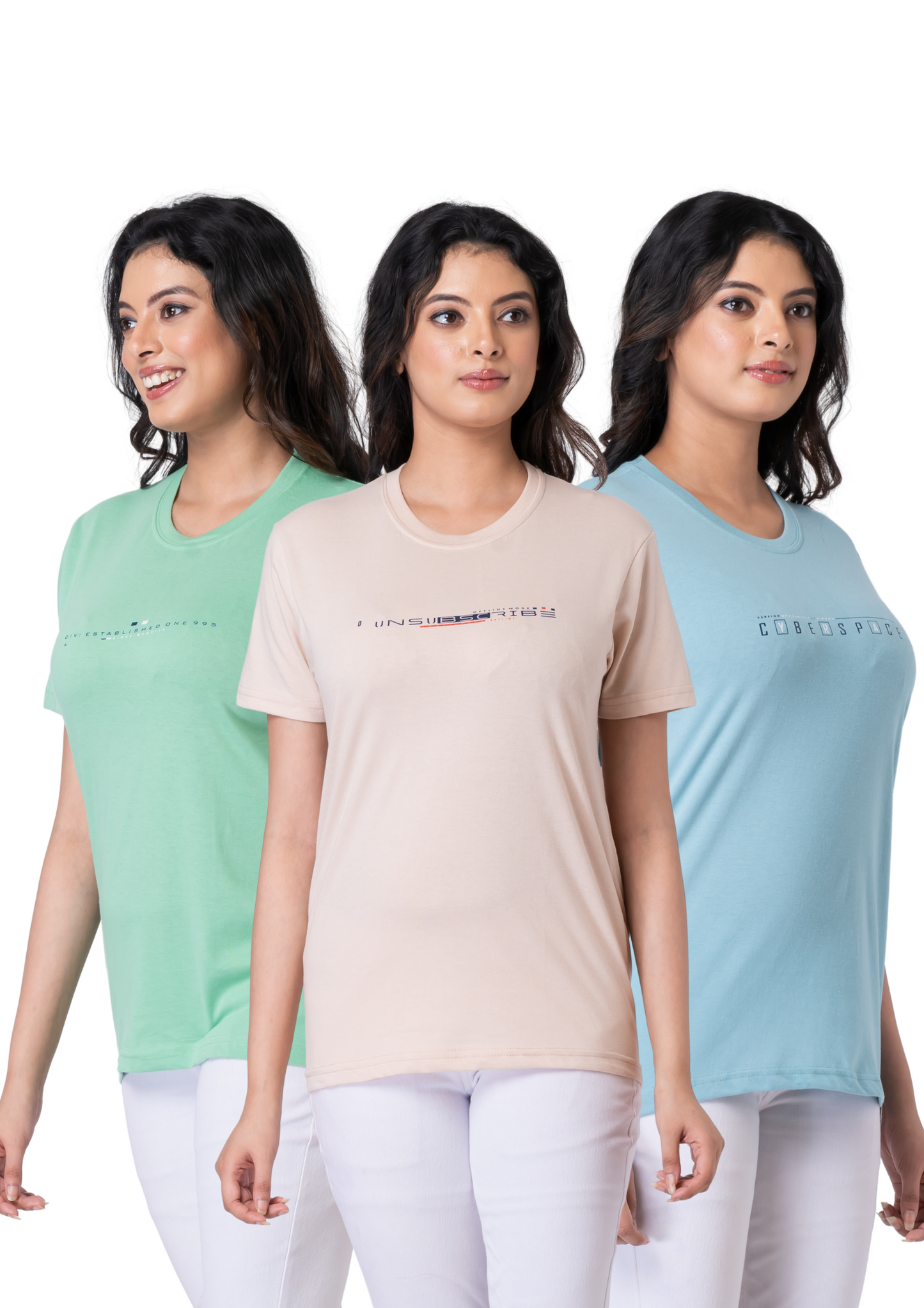 Khoaai Pack of 3 comfy T-shirts