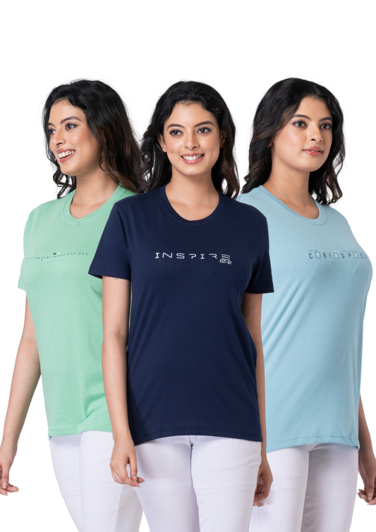 Khoaai Pack of 3 comfy T-shirts