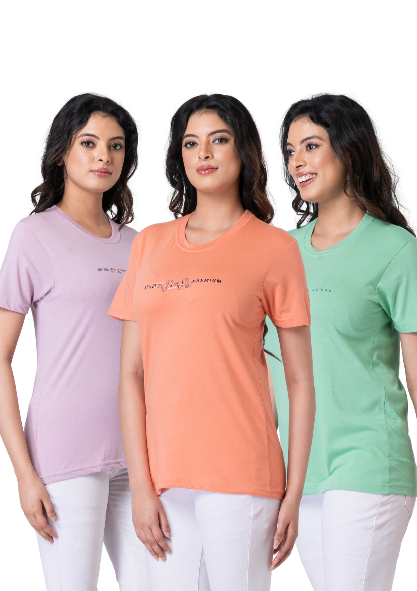 Khoaai Pack of 3 comfy T-shirts