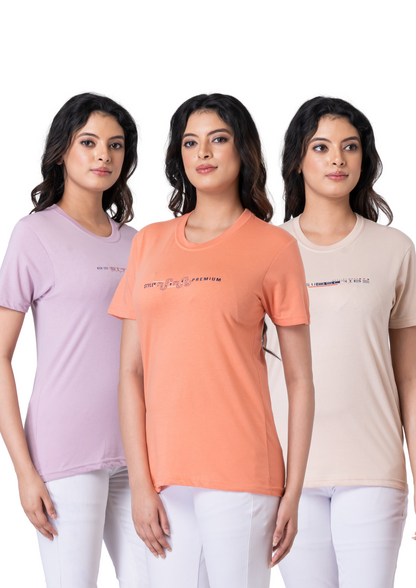 Khoaai Pack of 3 comfy T-shirts