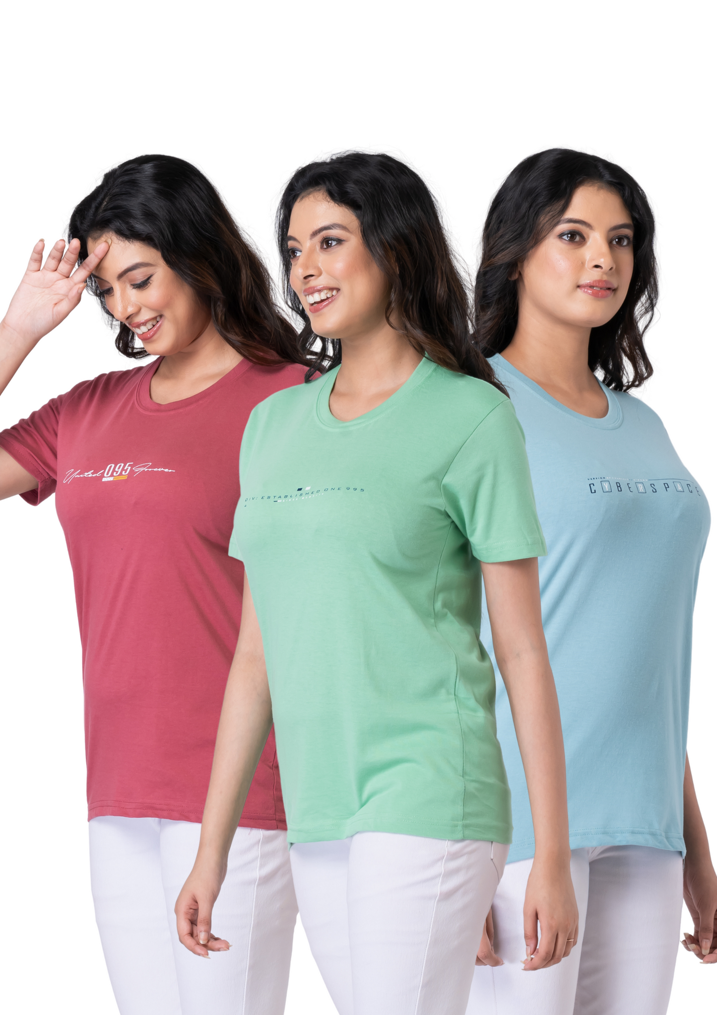 Khoaai Pack of 3 comfy T-shirts