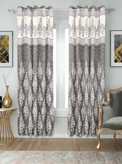 Floral Print Blackout window Curtains (Simran).