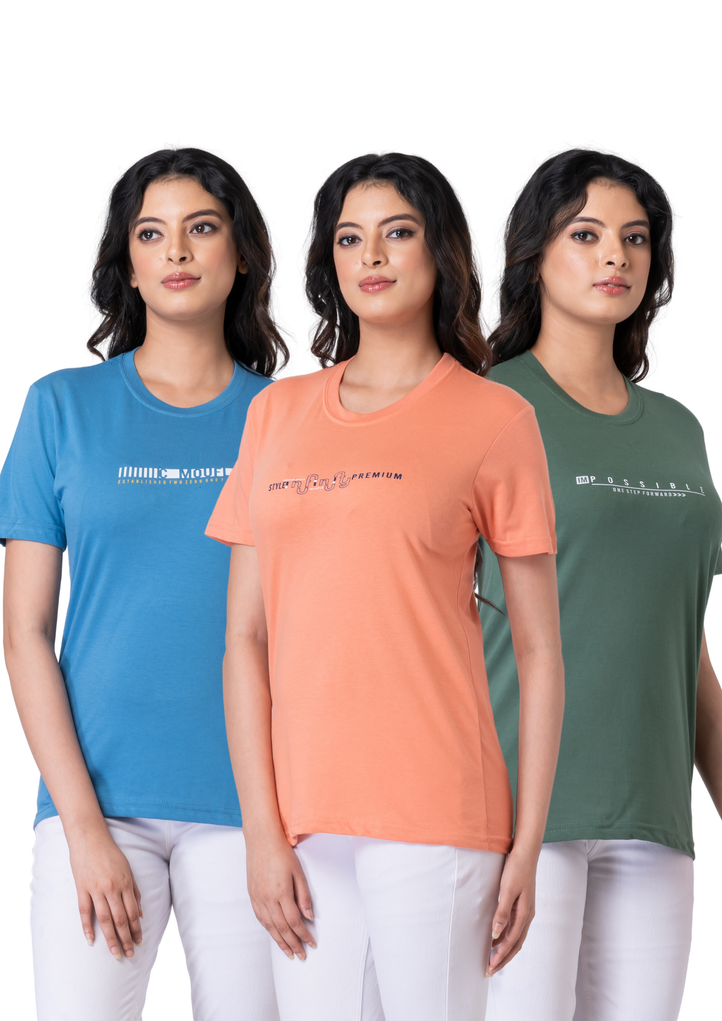 Khoaai Pack of 3 comfy T-shirts