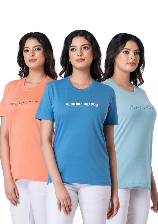 Khoaai Pack of 3 comfy T-shirts