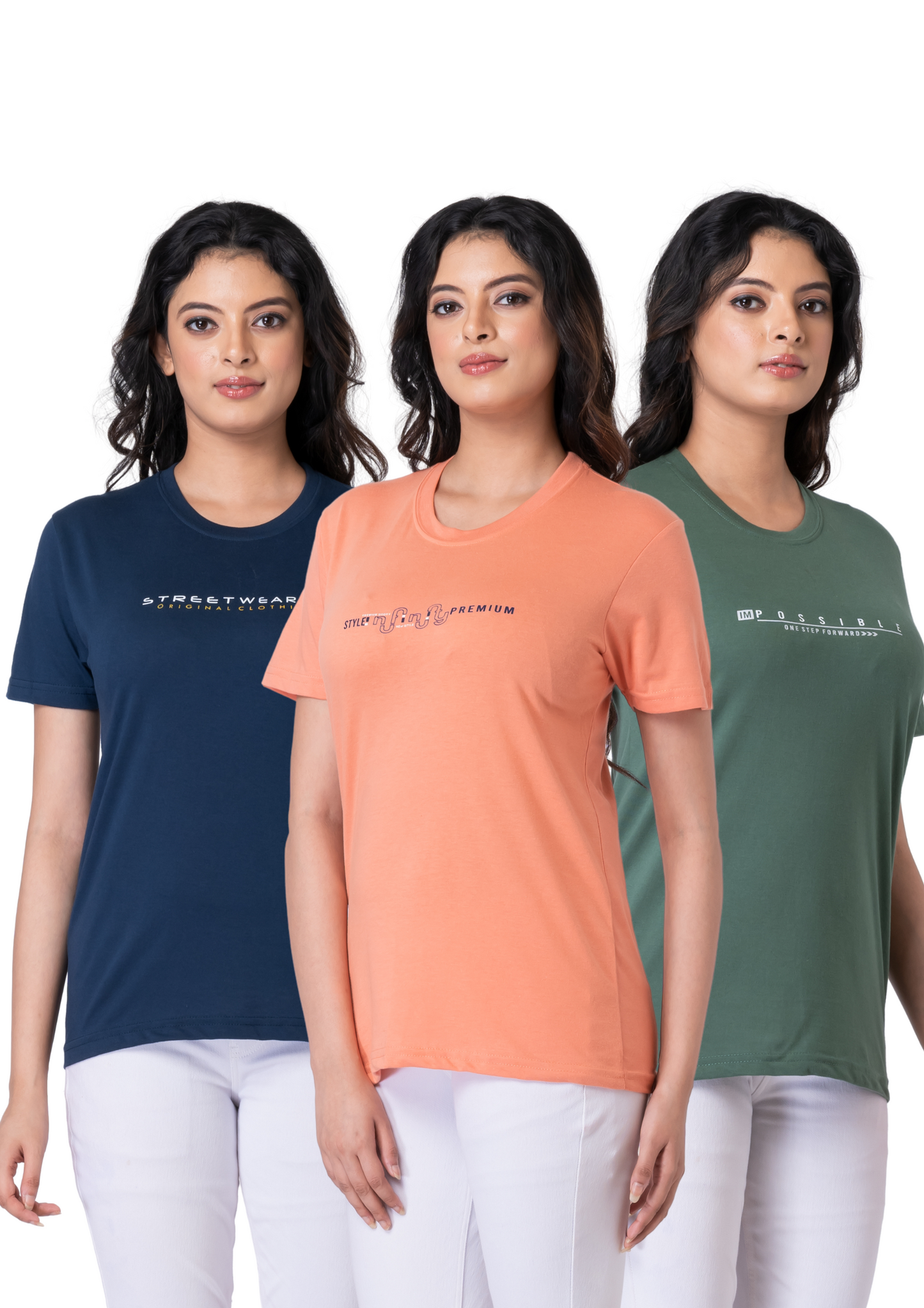 Khoaai Pack of 3 comfy T-shirts