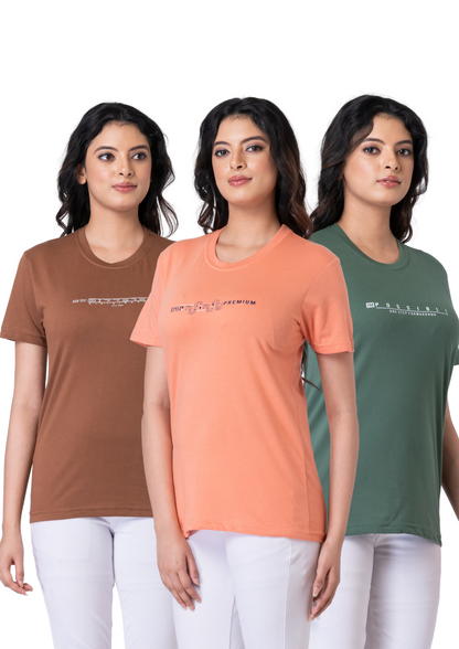 Khoaai Pack of 3 comfy T-shirts