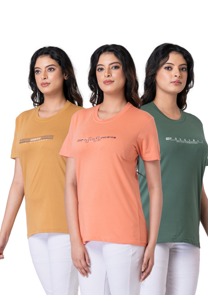 Khoaai Pack of 3 comfy T-shirts