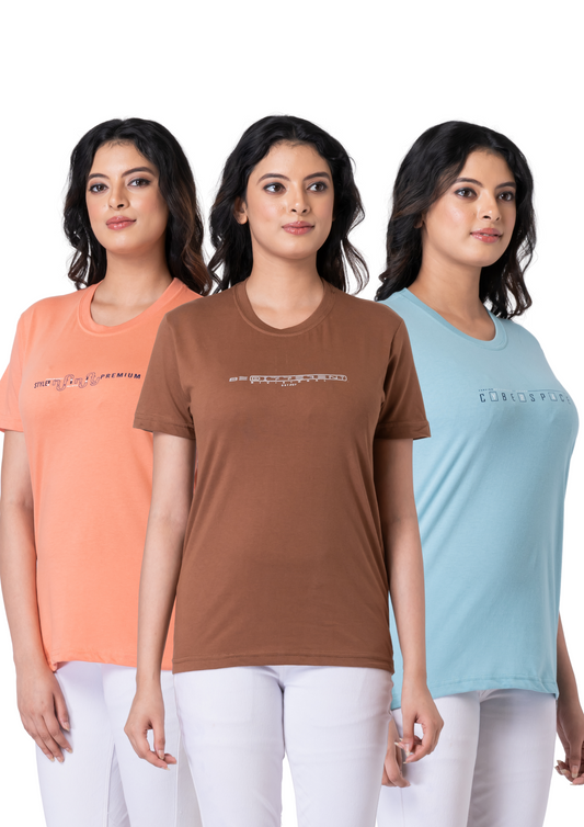 Khoaai Pack of 3 comfy T-shirts