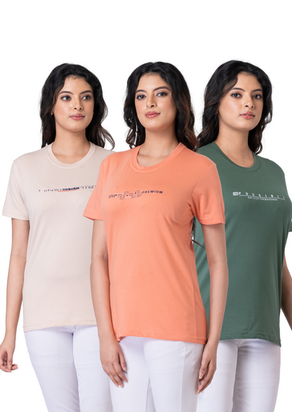 Khoaai Pack of 3 comfy T-shirts