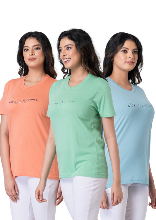 Khoaai Pack of 3 comfy T-shirts