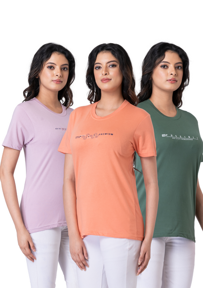 Khoaai Pack of 3 comfy T-shirts