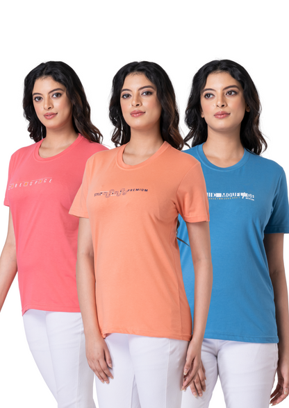 Khoaai Pack of 3 comfy T-shirts