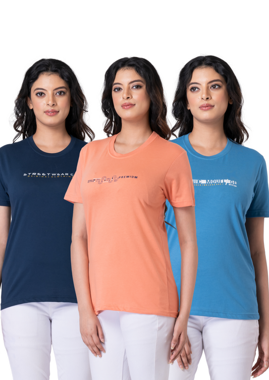 Khoaai Pack of 3 comfy T-shirts