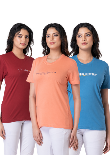 Khoaai Pack of 3 comfy T-shirts