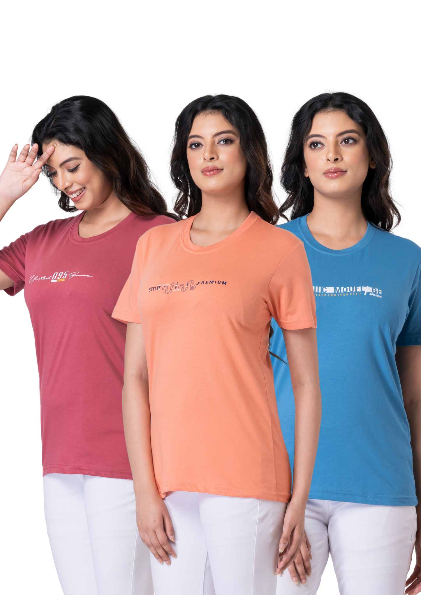 Khoaai Pack of 3 comfy T-shirts