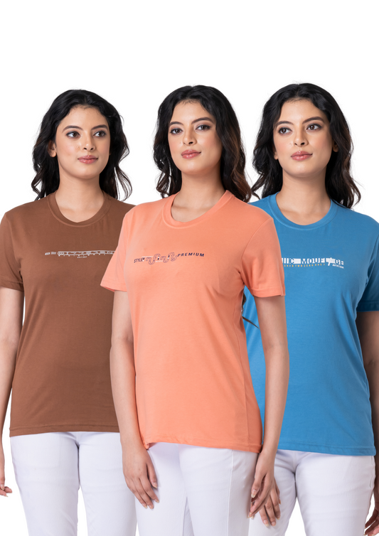 Khoaai Pack of 3 comfy T-shirts