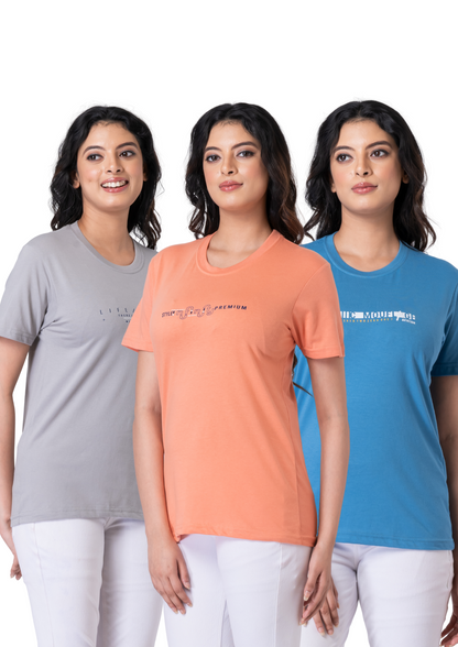 Khoaai Pack of 3 comfy T-shirts