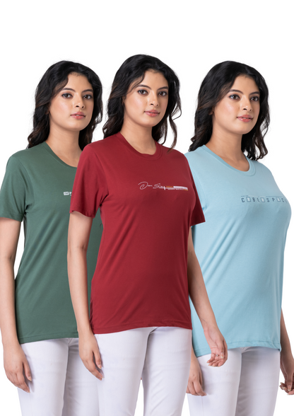 Khoaai Pack of 3 comfy T-shirts