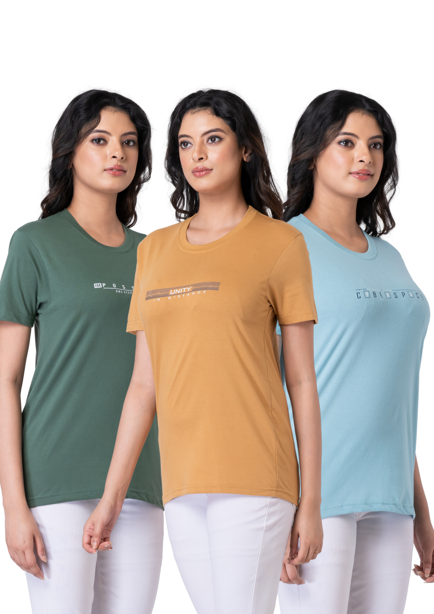 Khoaai Pack of 3 comfy T-shirts