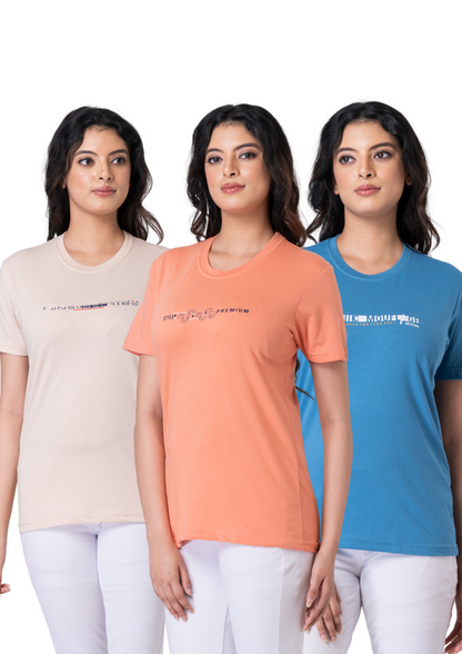 Khoaai Pack of 3 comfy T-shirts