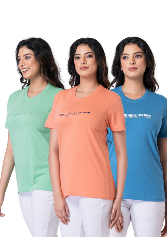 Khoaai Pack of 3 comfy T-shirts