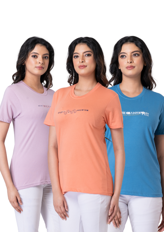 Khoaai Pack of 3 comfy T-shirts