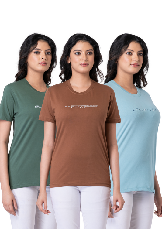 Khoaai Pack of 3 comfy T-shirts