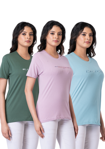 Khoaai Pack of 3 comfy T-shirts