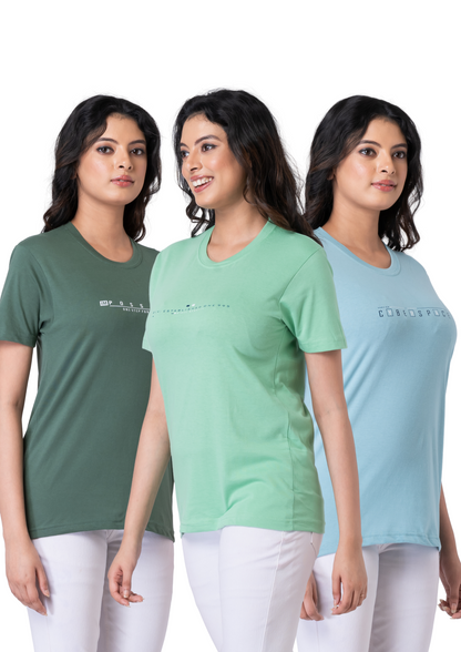 Khoaai Pack of 3 comfy T-shirts